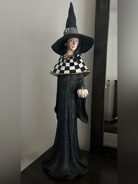 Mackenzie-Childs Haunted House Witch in Courtly Check